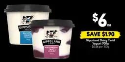 Drakes Gippsland Dairy Twist Yogurt offer