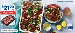 Foodland Australian Lamb Loin Chops offer