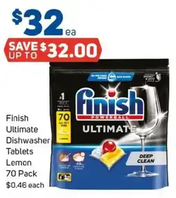 Foodland finish Ultimate Dishwasher Tablets Lemon offer
