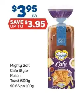 Foodland Mighty Soft Cafe Style Raisin Toast offer