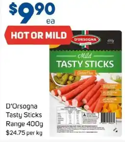 Foodland D'Orsogna Tasty Sticks Range offer