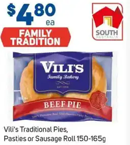 Foodland Vili's Traditional Pies, Pasties or Sausage Roll offer