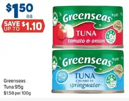 Foodland Greenseas tuna offer