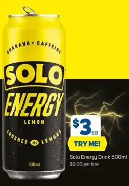Foodland Solo Energy Drink offer