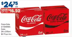 Foodland Coca-Cola or Varieties Cans offer