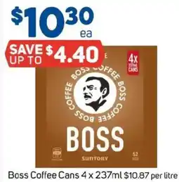Foodland Boss Coffee Cans offer