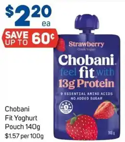 Foodland Chobani Fit Yoghurt Pouch offer