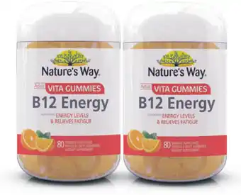 Chemist Warehouse Nature’s way adult vita gummies b12 energy 80 pastilles offer