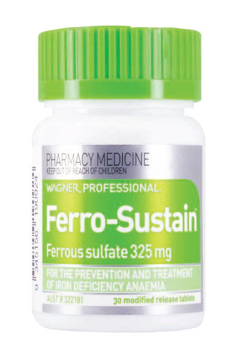 Chemist Warehouse Wagner professional ferro-sustain 30 modified release tablets offer
