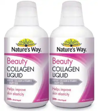 Chemist Warehouse Nature’s way beauty collagen liquid 500ml offer