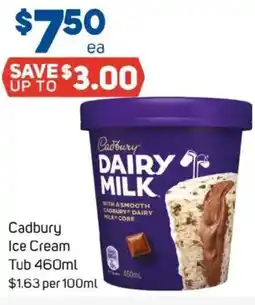 Foodland Cadbury Ice Cream Tub offer