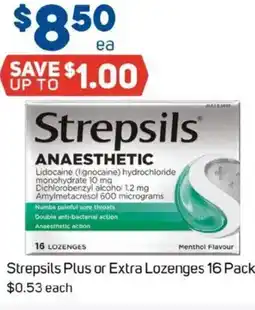 Foodland Strepsils Plus or Extra Lozenges offer