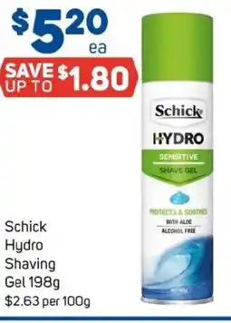Foodland Schick Hydro Shaving Gel offer