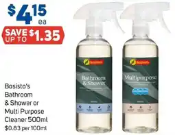 Foodland Bosisto's Bathroom & Shower or Multi Purpose Cleaner offer