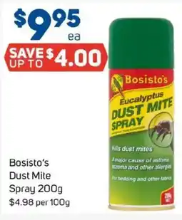 Foodland Bosisto's Dust Mite Spray offer