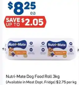 Foodland Nutri-Mate Dog Food Roll (Available in Meat Dept. Fridge) offer