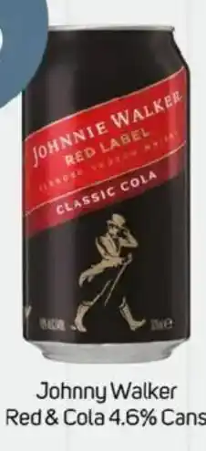 Foodland Johnny Walker Red & Cola 4.6% Cans offer