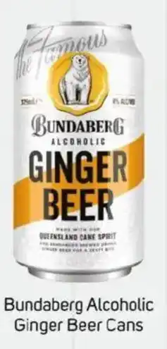 Foodland Bundaberg Alcoholic Ginger Beer Cans offer