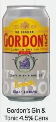 Foodland Gordon's Gin & Tonic 4.5% Cans offer