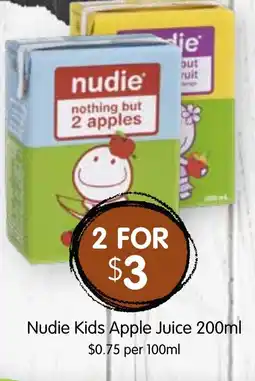 Spudshed Nudie Kids Apple Juice offer