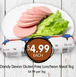 Spudshed Dandy Devon Gluten Free Luncheon Meat offer