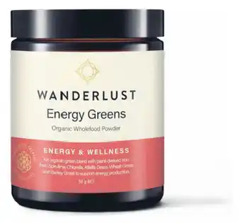 Chemist Warehouse Wanderlust energy greens 55g offer