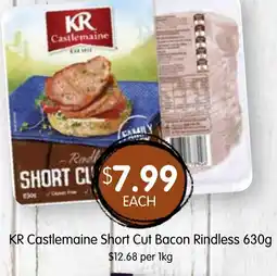 Spudshed KR Castlemaine Short Cut Bacon Rindless offer
