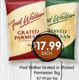 Spudshed Fred Walker Grated or Shaved Parmesan offer