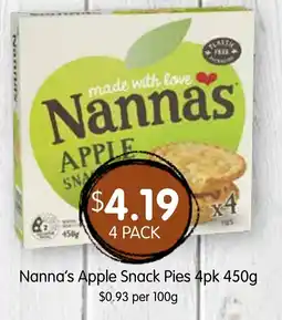 Spudshed Nanna's Apple Snack Pies offer