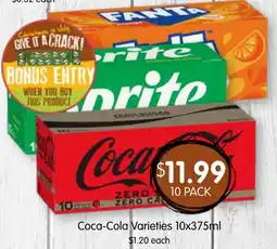 Spudshed Coca-Cola Varieties offer