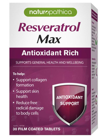 Chemist Warehouse Naturopathica resveratrol max 30 tablets offer