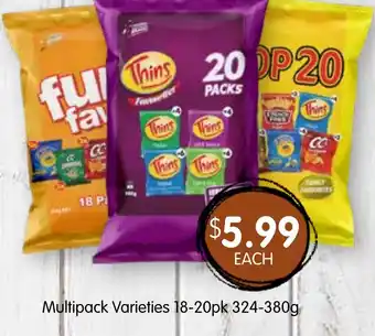 Spudshed Thins Multipack Varieties offer