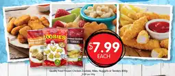 Spudshed Quality Food Frozen Chicken Zoobies, Bites, Nuggets or Tenders offer