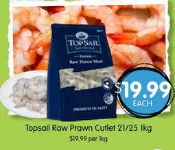Spudshed Topsail Raw Prawn Cutlet 21/25 offer