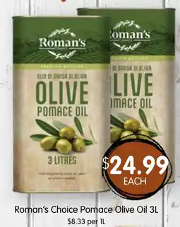 Spudshed Roman's Choice Pomace Olive Oil offer