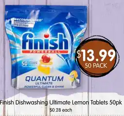 Spudshed Finish Dishwashing Ultimate Lemon Tablets offer