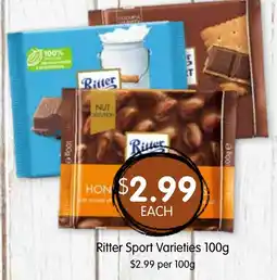 Spudshed Ritter Sport Varieties offer