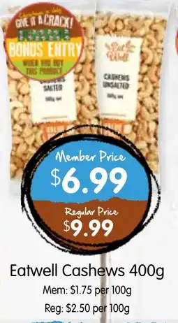 Spudshed Eatwell Cashews offer