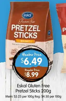 Spudshed Eskal Gluten Free Pretzel Sticks offer