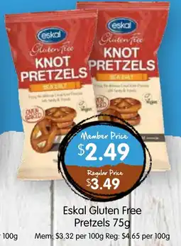 Spudshed Eskal Gluten Free Pretzels offer
