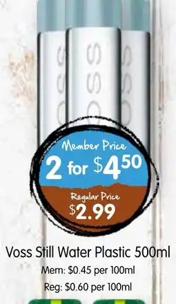 Spudshed Voss Still Water Plastic offer