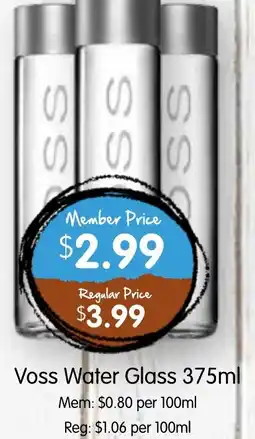 Spudshed Voss Water Glass offer