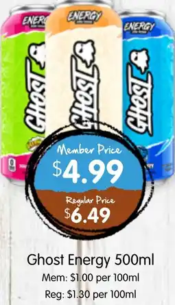 Spudshed Ghost Energy offer