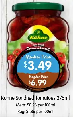 Spudshed Kuhne Sundried Tomatoes offer