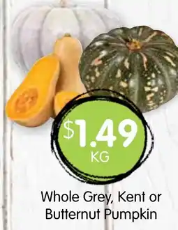 Spudshed Whole Grey, Kent or Butternut Pumpkin offer