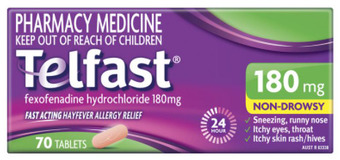 Chemist Warehouse Telfast 180mg 70 tablets offer
