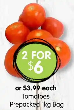 Spudshed Tomatoes Prepacked Bag offer