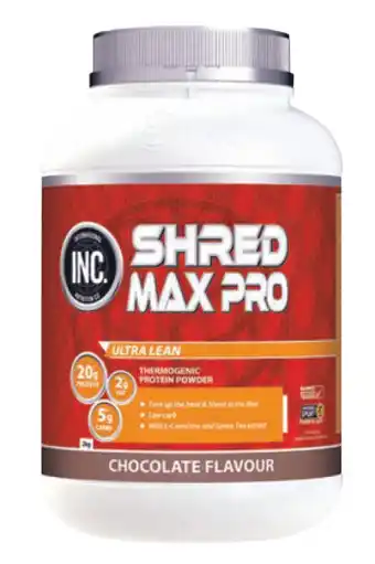 Chemist Warehouse Inc shred max pro chocolate flavour 2kg offer