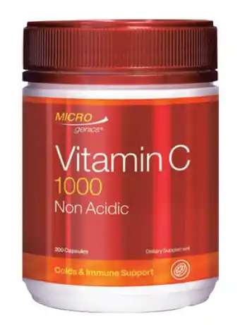 ePharmacy Microgenics vitamin c 1000 non acidic 200 capsules offer