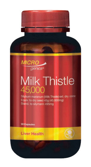 ePharmacy Microgenics milk thistle 45,000 90 capsules offer